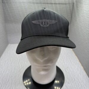Bentley Motors Black Baseball Cap Tonal Logo Adjustable Hat